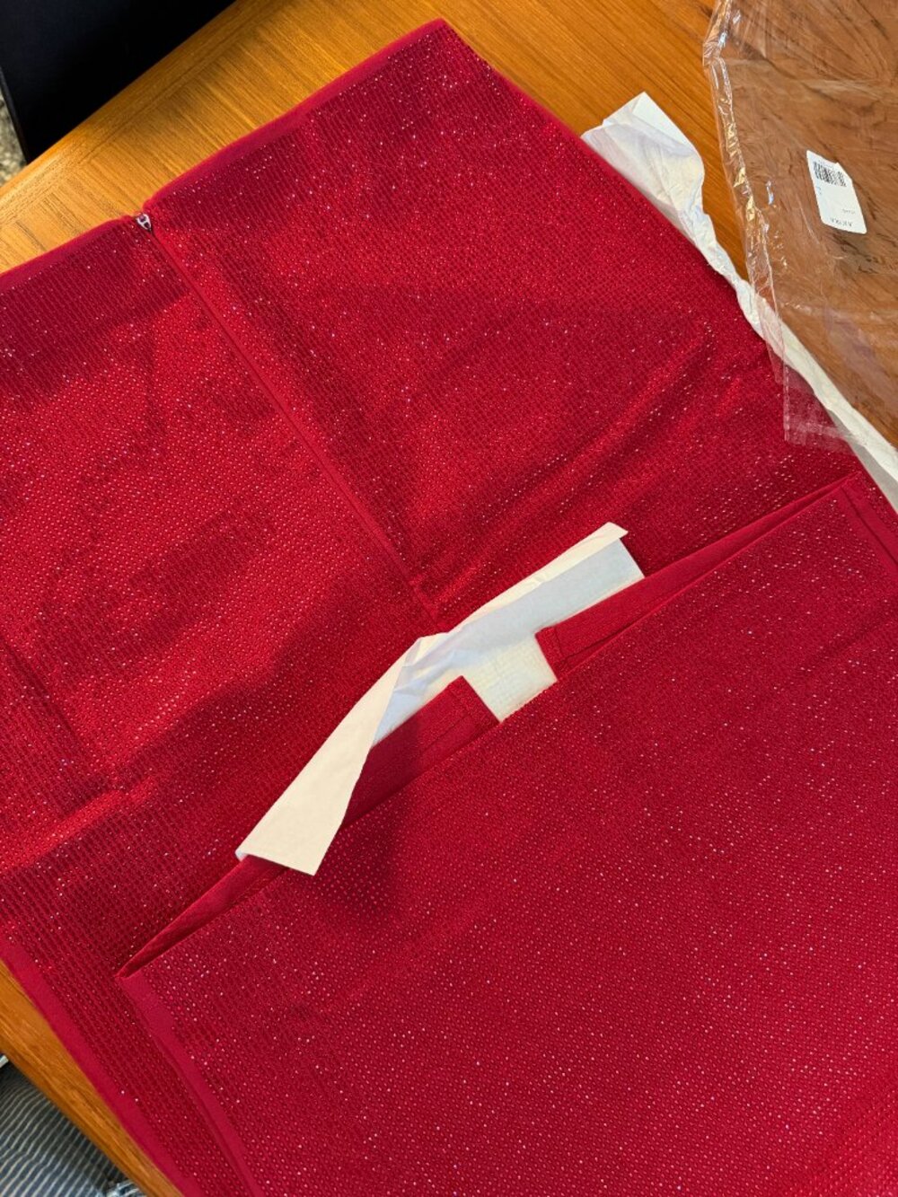NEW STUNNING Akira Ruby Red Rhinestone Pencil Skirt - XL - Picture 17 of 17
